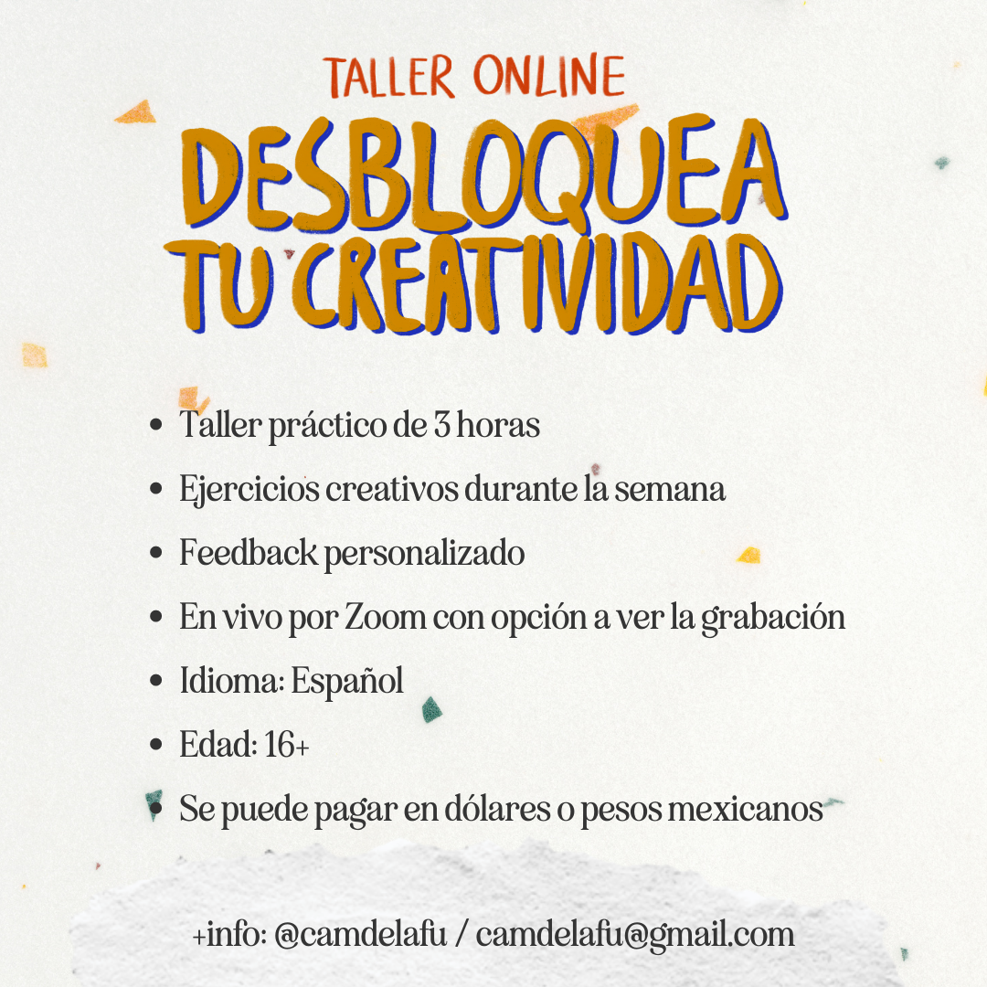 Taller online: Desbloquea tu creatividad